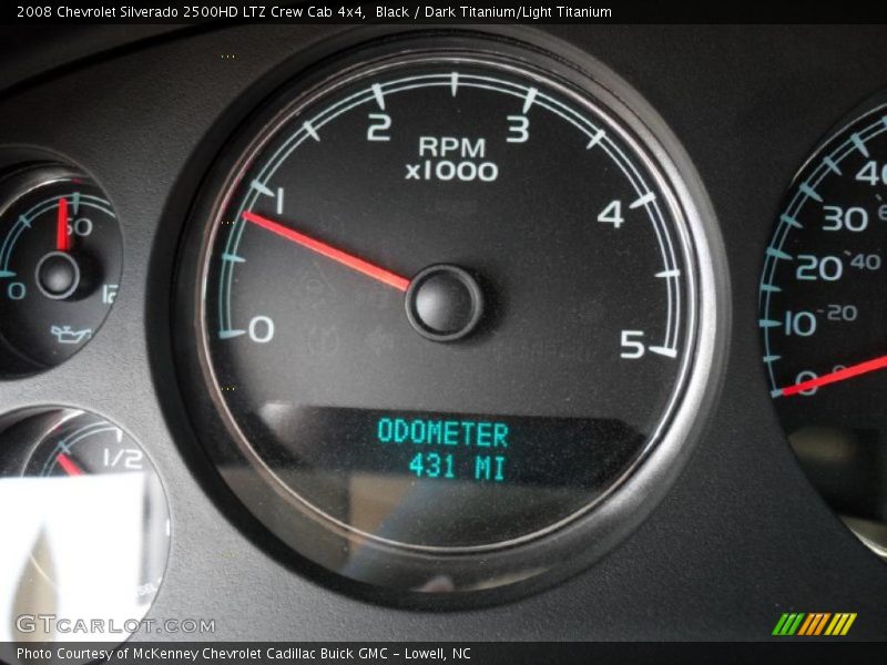 Black / Dark Titanium/Light Titanium 2008 Chevrolet Silverado 2500HD LTZ Crew Cab 4x4