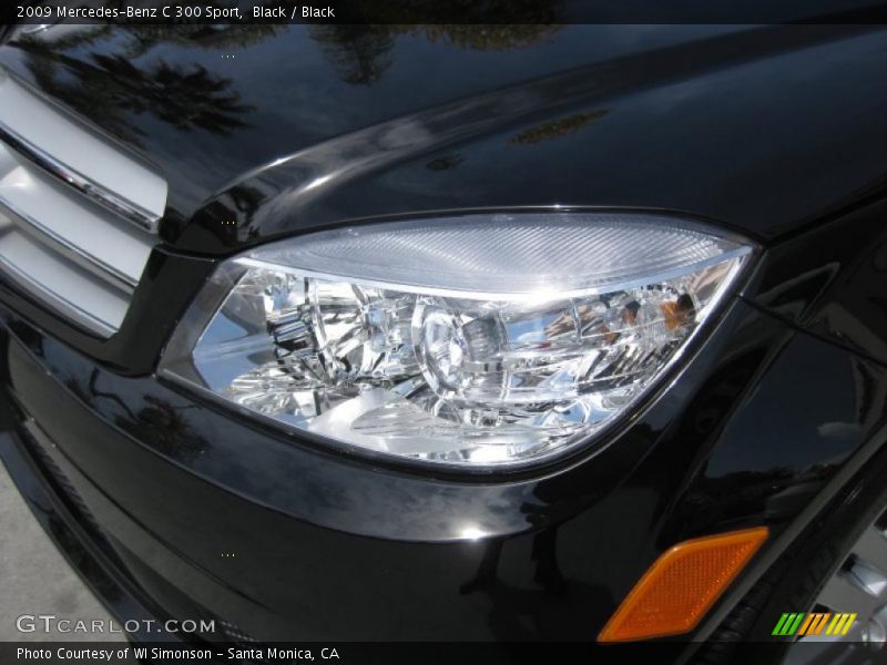 Black / Black 2009 Mercedes-Benz C 300 Sport