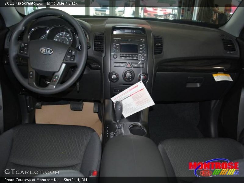 Pacific Blue / Black 2011 Kia Sorento LX