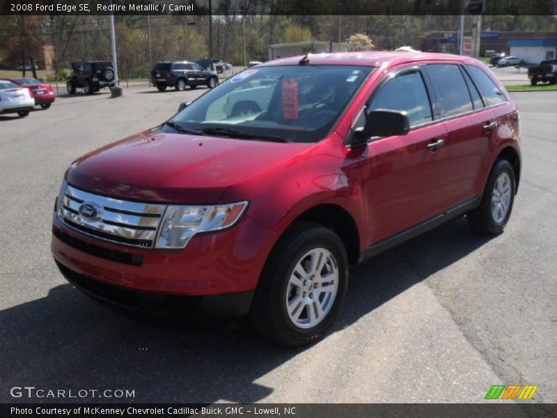 Redfire Metallic / Camel 2008 Ford Edge SE