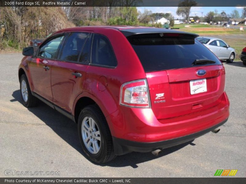Redfire Metallic / Camel 2008 Ford Edge SE