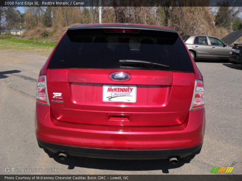 Redfire Metallic / Camel 2008 Ford Edge SE