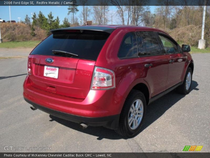 Redfire Metallic / Camel 2008 Ford Edge SE