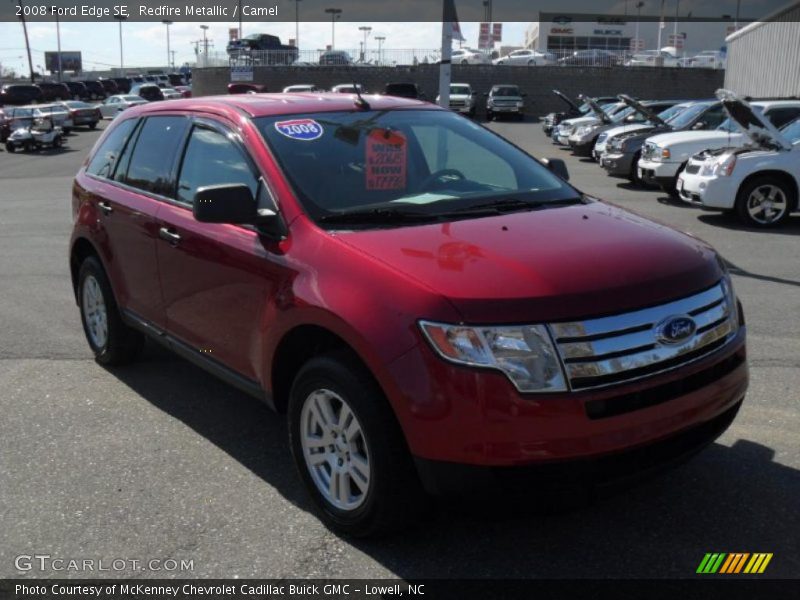 Redfire Metallic / Camel 2008 Ford Edge SE