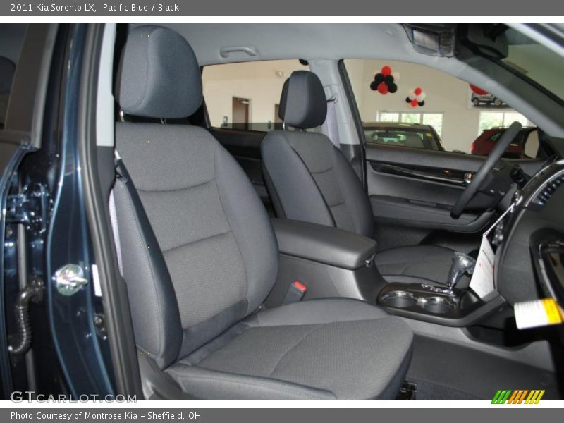 Pacific Blue / Black 2011 Kia Sorento LX