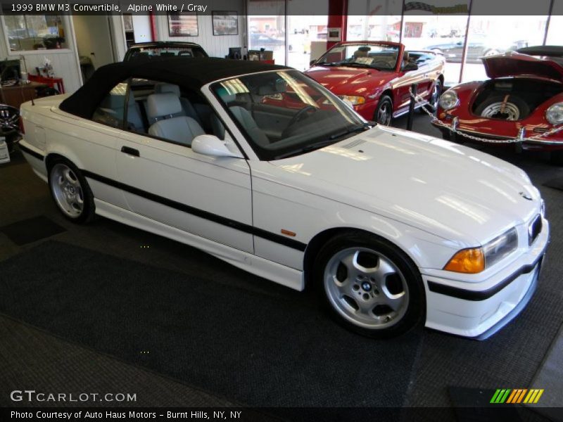 Alpine White / Gray 1999 BMW M3 Convertible