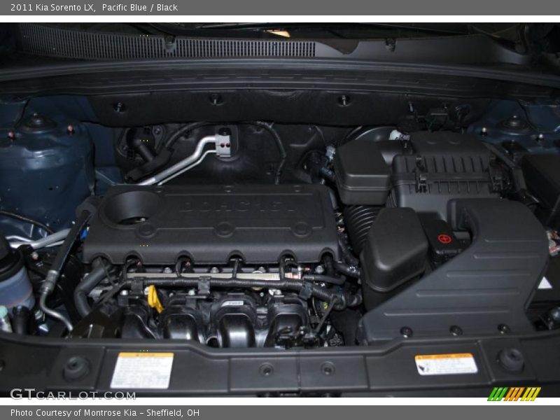 Pacific Blue / Black 2011 Kia Sorento LX