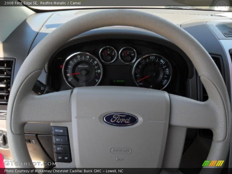 Redfire Metallic / Camel 2008 Ford Edge SE