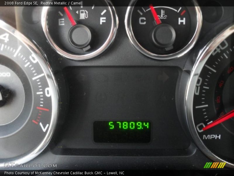 Redfire Metallic / Camel 2008 Ford Edge SE
