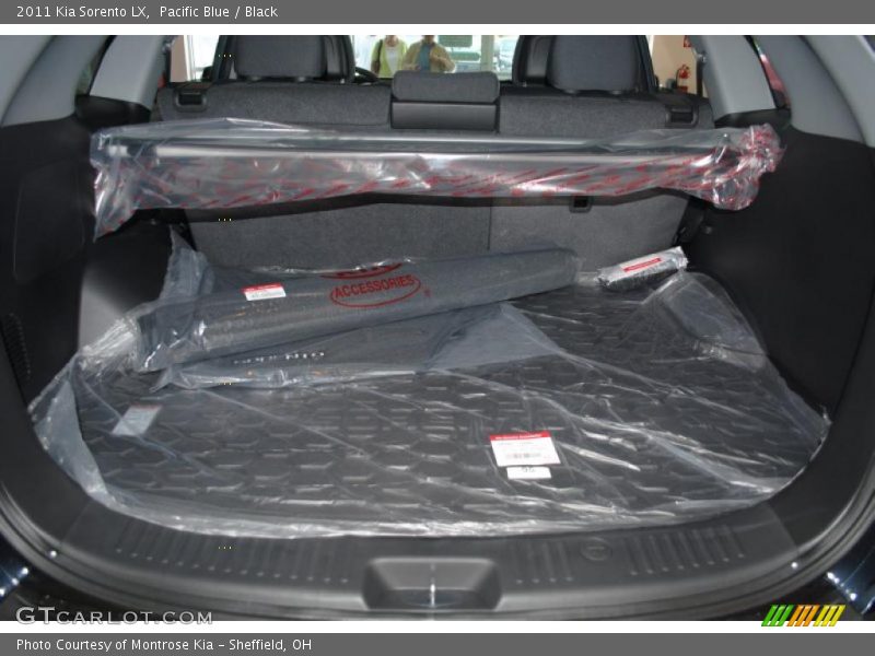 Pacific Blue / Black 2011 Kia Sorento LX
