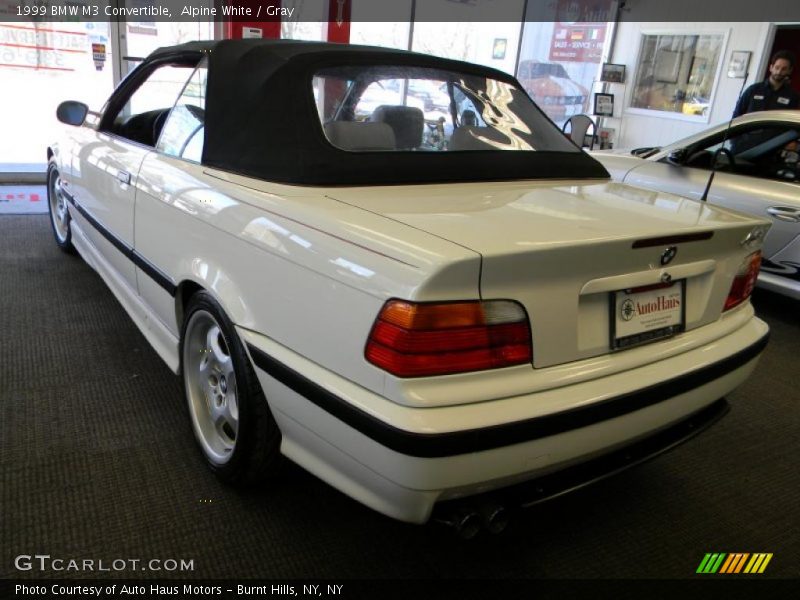 Alpine White / Gray 1999 BMW M3 Convertible