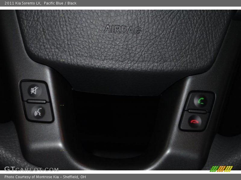 Pacific Blue / Black 2011 Kia Sorento LX