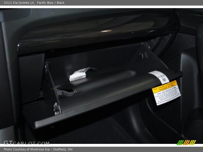 Pacific Blue / Black 2011 Kia Sorento LX
