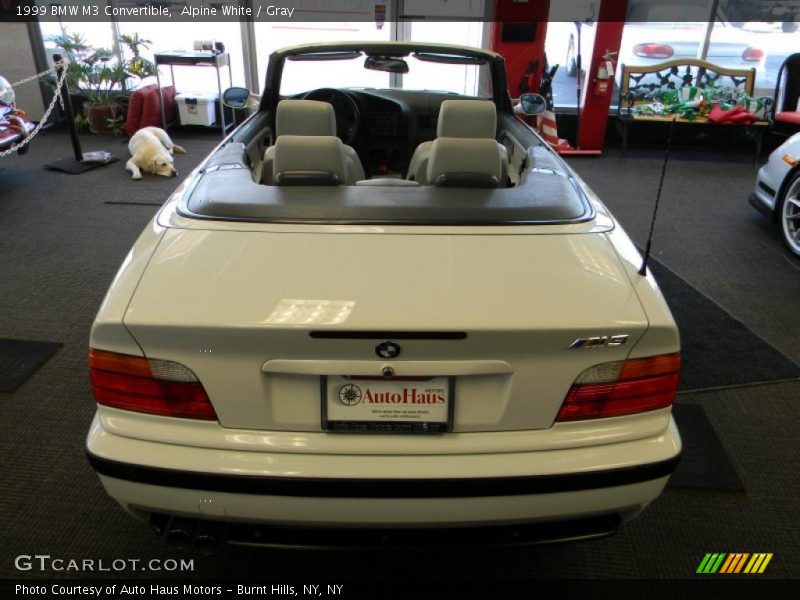 Alpine White / Gray 1999 BMW M3 Convertible