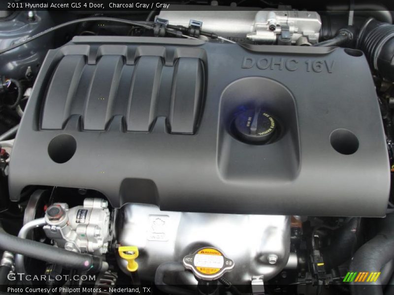  2011 Accent GLS 4 Door Engine - 1.6 Liter DOHC 16-Valve VVT 4 Cylinder