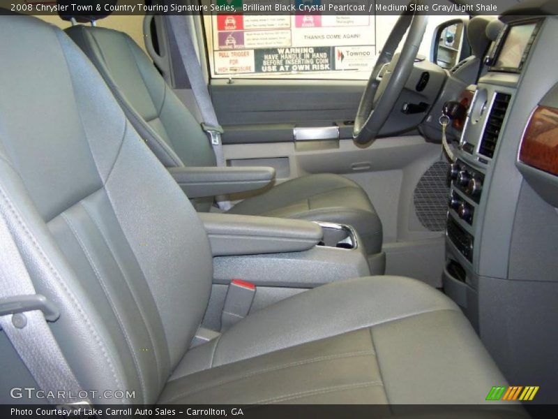 Brilliant Black Crystal Pearlcoat / Medium Slate Gray/Light Shale 2008 Chrysler Town & Country Touring Signature Series