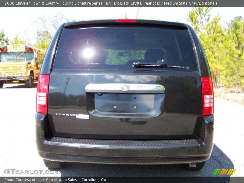 Brilliant Black Crystal Pearlcoat / Medium Slate Gray/Light Shale 2008 Chrysler Town & Country Touring Signature Series