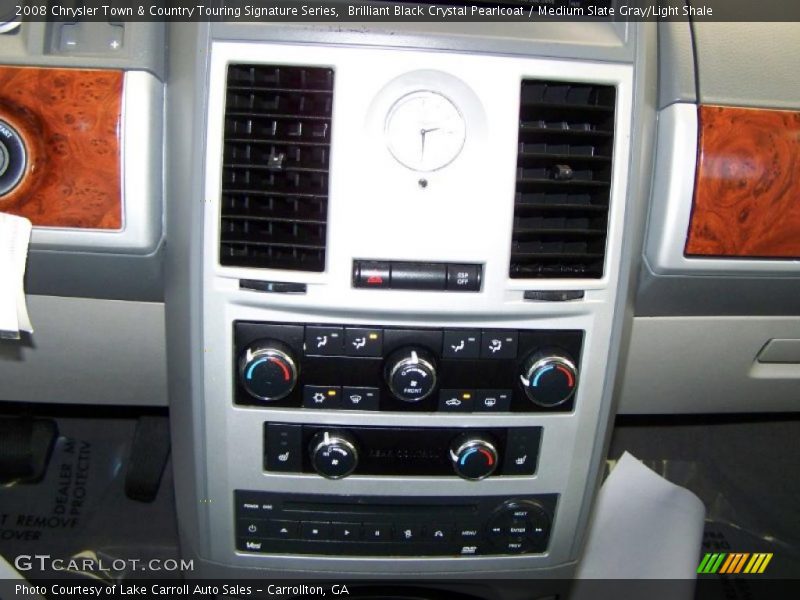 Brilliant Black Crystal Pearlcoat / Medium Slate Gray/Light Shale 2008 Chrysler Town & Country Touring Signature Series