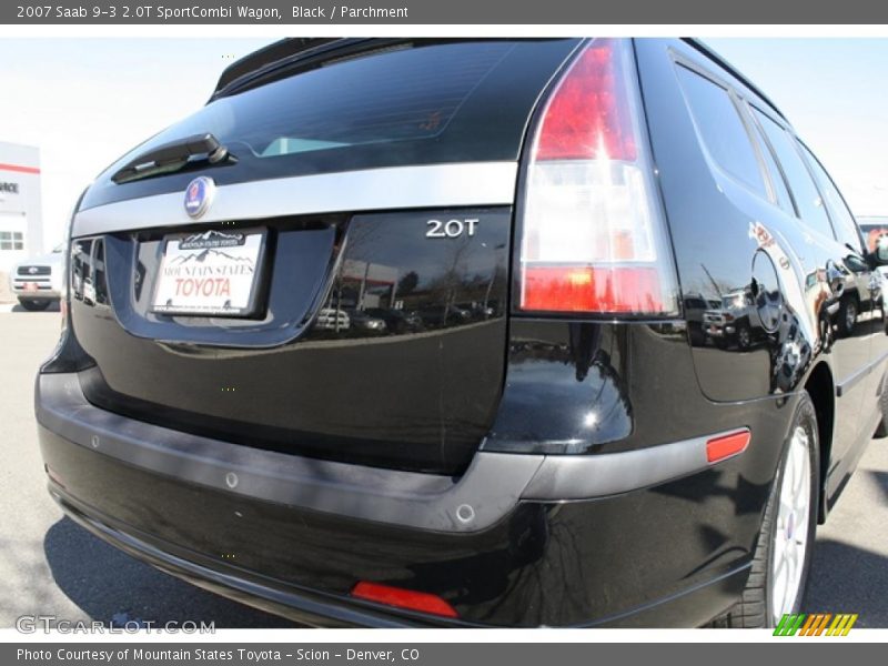 Black / Parchment 2007 Saab 9-3 2.0T SportCombi Wagon