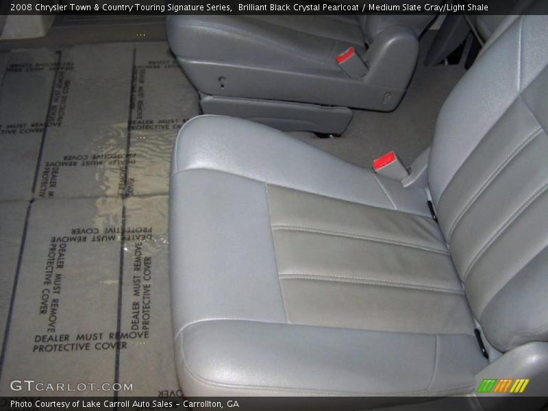 Brilliant Black Crystal Pearlcoat / Medium Slate Gray/Light Shale 2008 Chrysler Town & Country Touring Signature Series