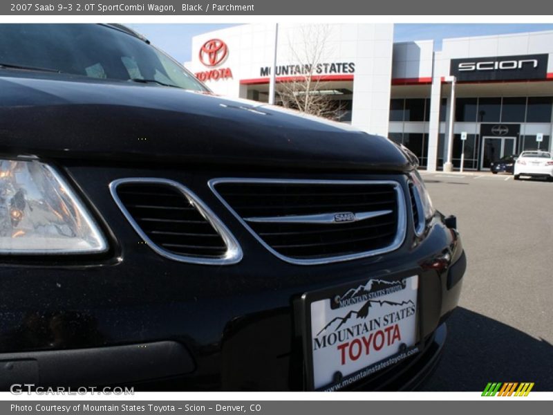 Black / Parchment 2007 Saab 9-3 2.0T SportCombi Wagon