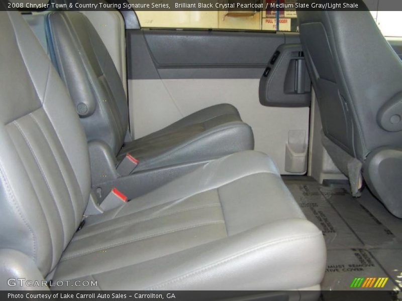 Brilliant Black Crystal Pearlcoat / Medium Slate Gray/Light Shale 2008 Chrysler Town & Country Touring Signature Series