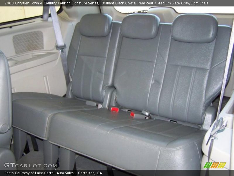 Brilliant Black Crystal Pearlcoat / Medium Slate Gray/Light Shale 2008 Chrysler Town & Country Touring Signature Series
