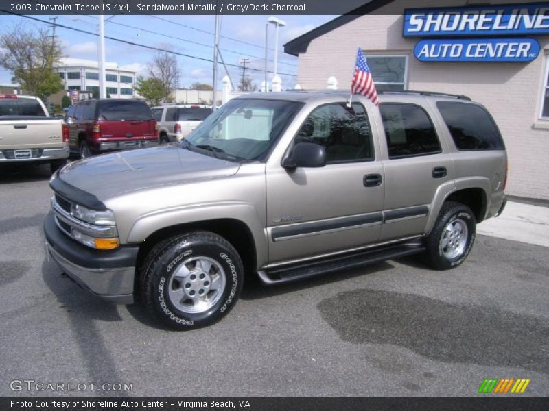 Sandalwood Metallic / Gray/Dark Charcoal 2003 Chevrolet Tahoe LS 4x4