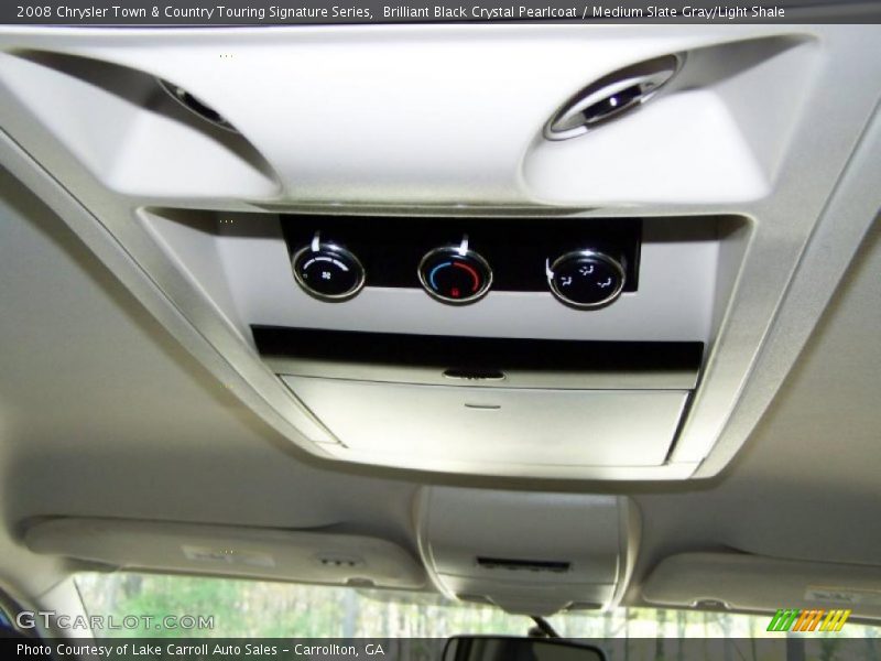 Brilliant Black Crystal Pearlcoat / Medium Slate Gray/Light Shale 2008 Chrysler Town & Country Touring Signature Series
