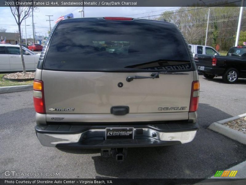 Sandalwood Metallic / Gray/Dark Charcoal 2003 Chevrolet Tahoe LS 4x4