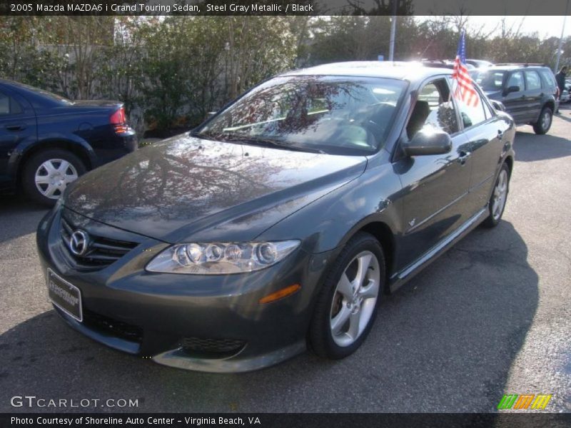 Steel Gray Metallic / Black 2005 Mazda MAZDA6 i Grand Touring Sedan