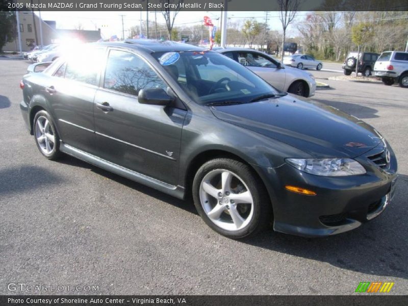 Steel Gray Metallic / Black 2005 Mazda MAZDA6 i Grand Touring Sedan