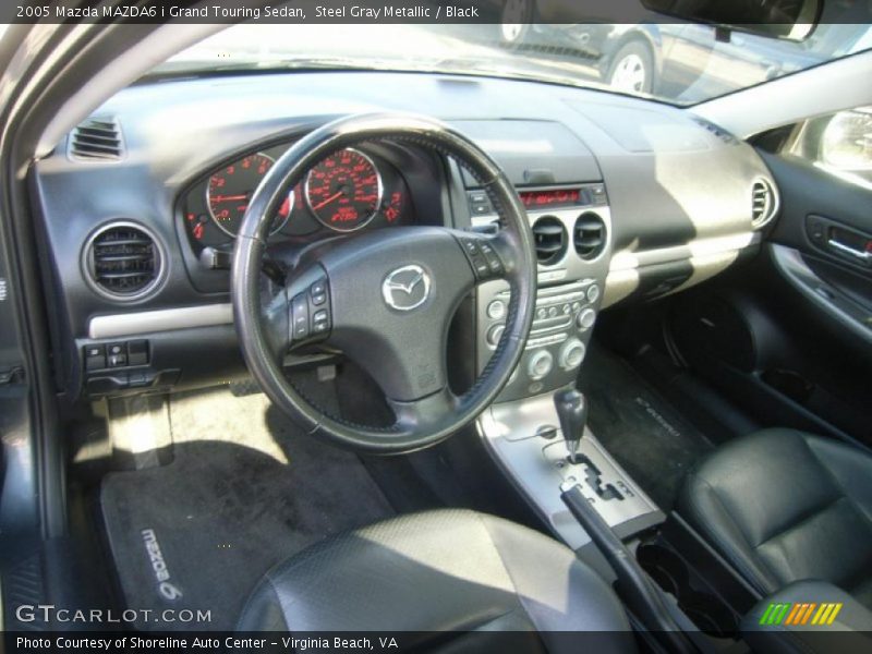 Steel Gray Metallic / Black 2005 Mazda MAZDA6 i Grand Touring Sedan