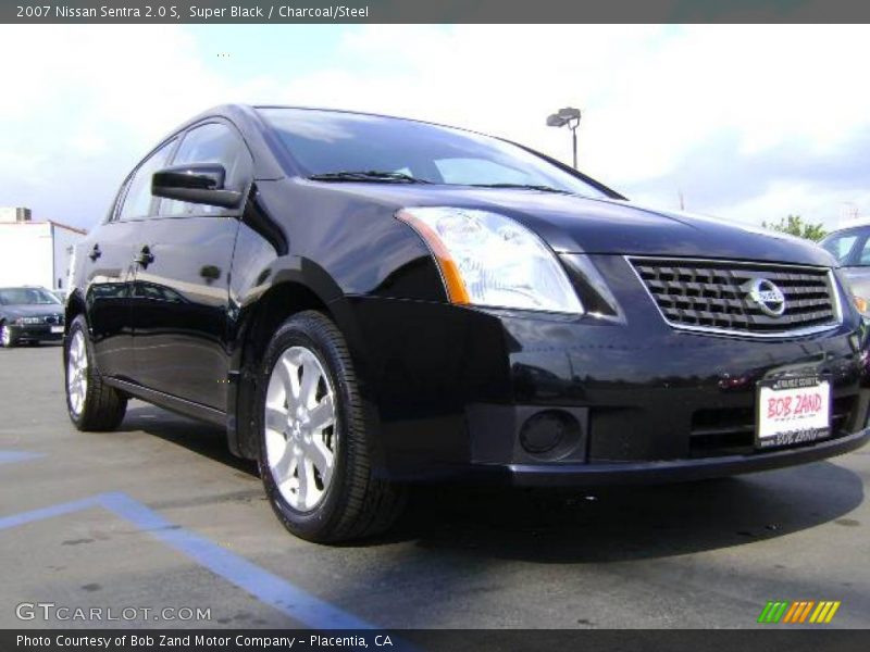 Super Black / Charcoal/Steel 2007 Nissan Sentra 2.0 S