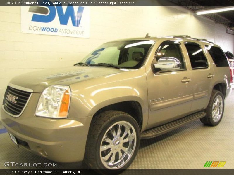 Antique Bronze Metallic / Cocoa/Light Cashmere 2007 GMC Yukon SLT 4x4