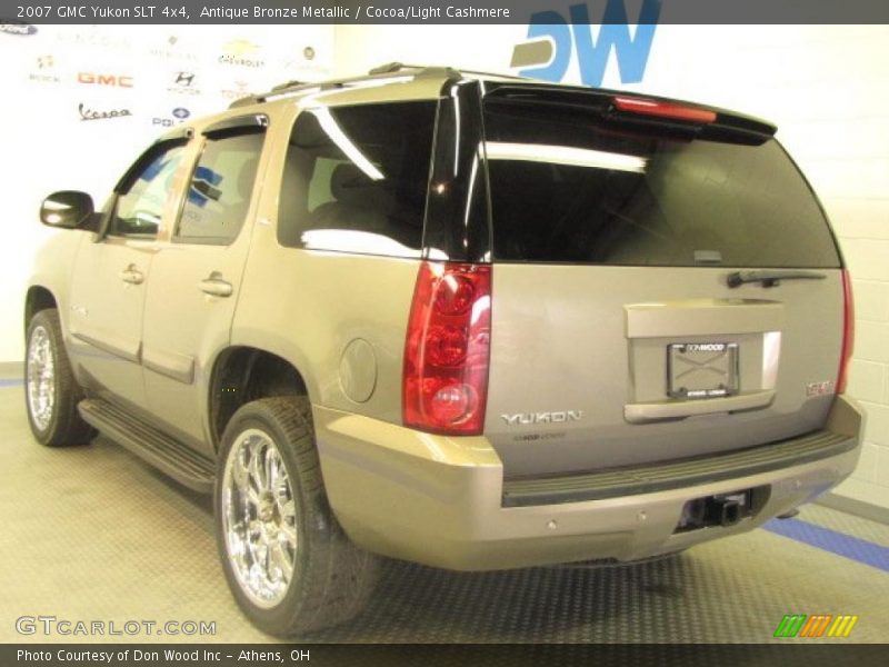Antique Bronze Metallic / Cocoa/Light Cashmere 2007 GMC Yukon SLT 4x4