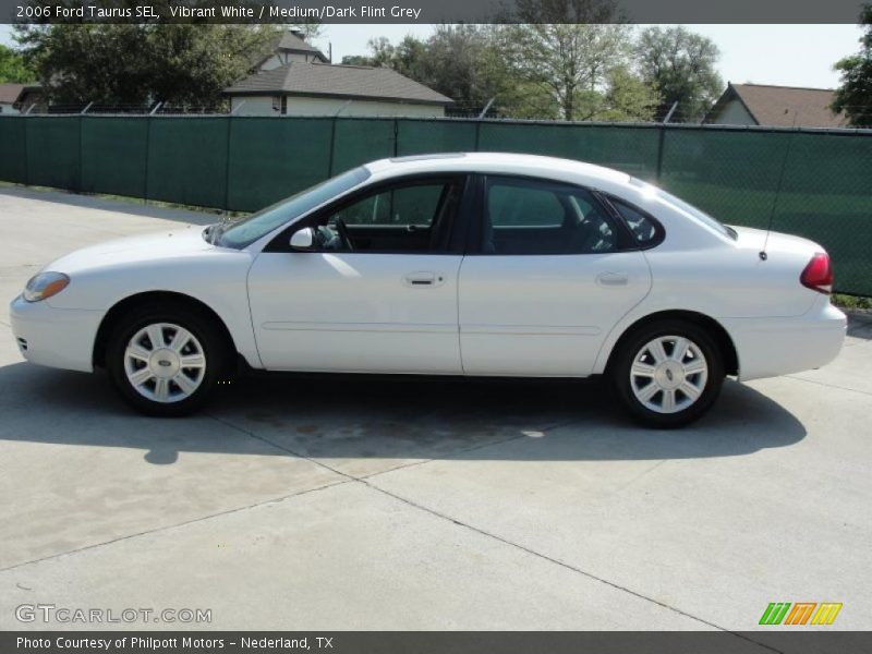 Vibrant White / Medium/Dark Flint Grey 2006 Ford Taurus SEL