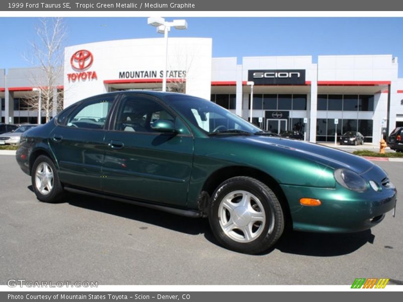 Tropic Green Metallic / Medium Graphite 1999 Ford Taurus SE