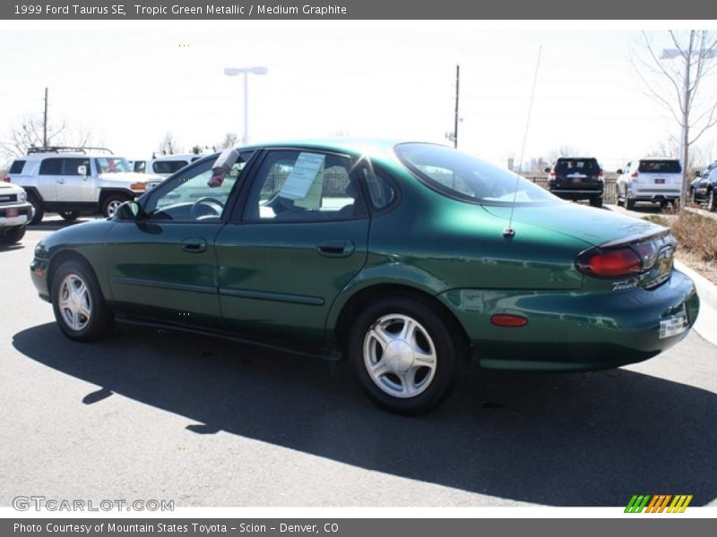 Tropic Green Metallic / Medium Graphite 1999 Ford Taurus SE