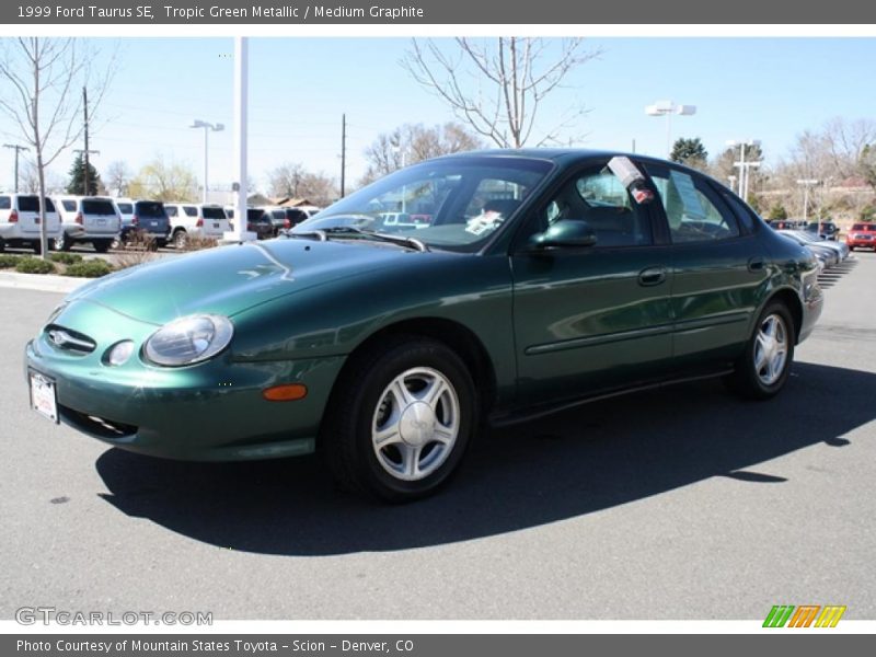 Tropic Green Metallic / Medium Graphite 1999 Ford Taurus SE