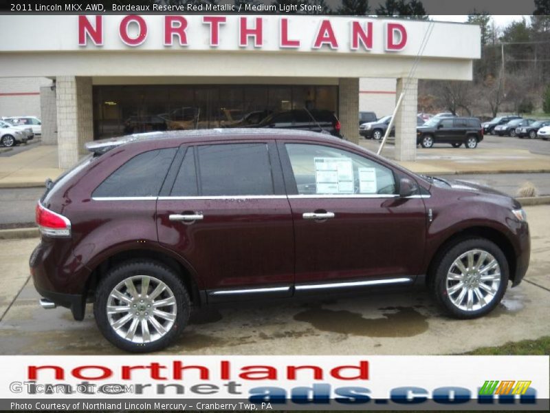 Bordeaux Reserve Red Metallic / Medium Light Stone 2011 Lincoln MKX AWD