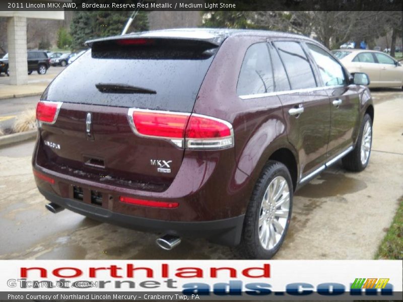 Bordeaux Reserve Red Metallic / Medium Light Stone 2011 Lincoln MKX AWD