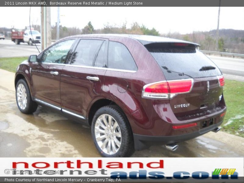 Bordeaux Reserve Red Metallic / Medium Light Stone 2011 Lincoln MKX AWD