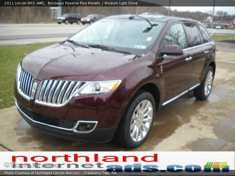 Bordeaux Reserve Red Metallic / Medium Light Stone 2011 Lincoln MKX AWD