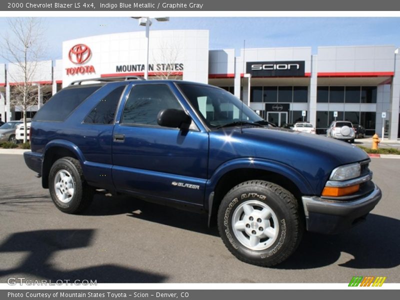 Indigo Blue Metallic / Graphite Gray 2000 Chevrolet Blazer LS 4x4