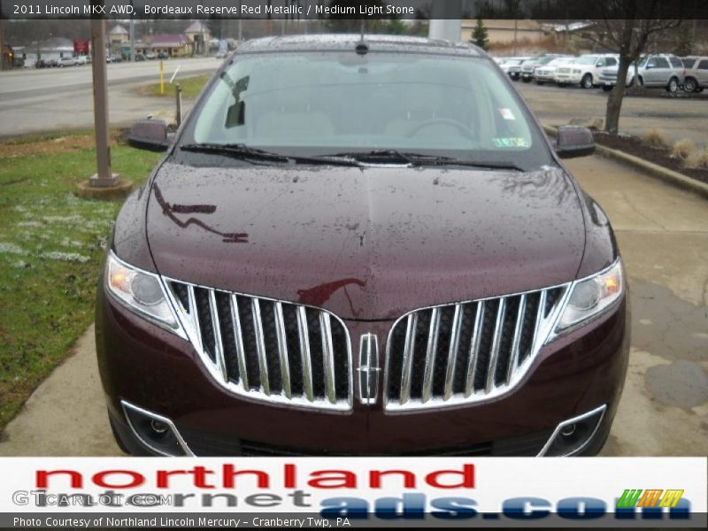 Bordeaux Reserve Red Metallic / Medium Light Stone 2011 Lincoln MKX AWD