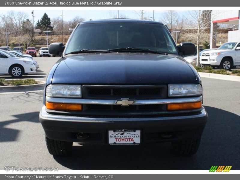 Indigo Blue Metallic / Graphite Gray 2000 Chevrolet Blazer LS 4x4