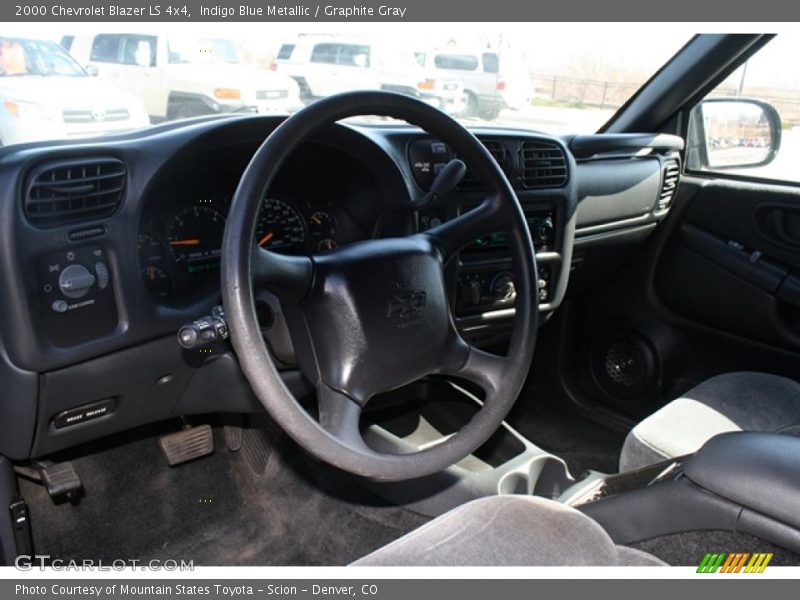 Indigo Blue Metallic / Graphite Gray 2000 Chevrolet Blazer LS 4x4