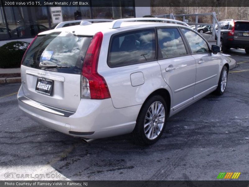 Silver Metallic / Off Black 2008 Volvo V50 T5