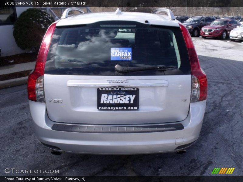 Silver Metallic / Off Black 2008 Volvo V50 T5